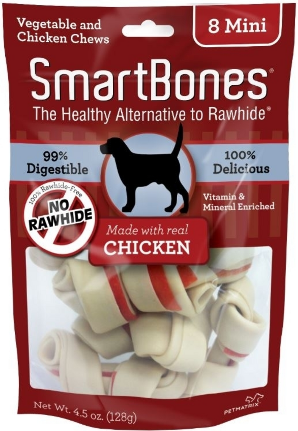 SmartBones Mini Chicken Chew Bones Dog Treats