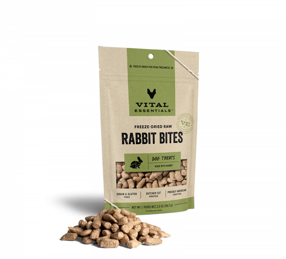 
                  
                    Vital Essentials Freeze Dried Rabbit Bites Vital Treats for Dogs
                  
                