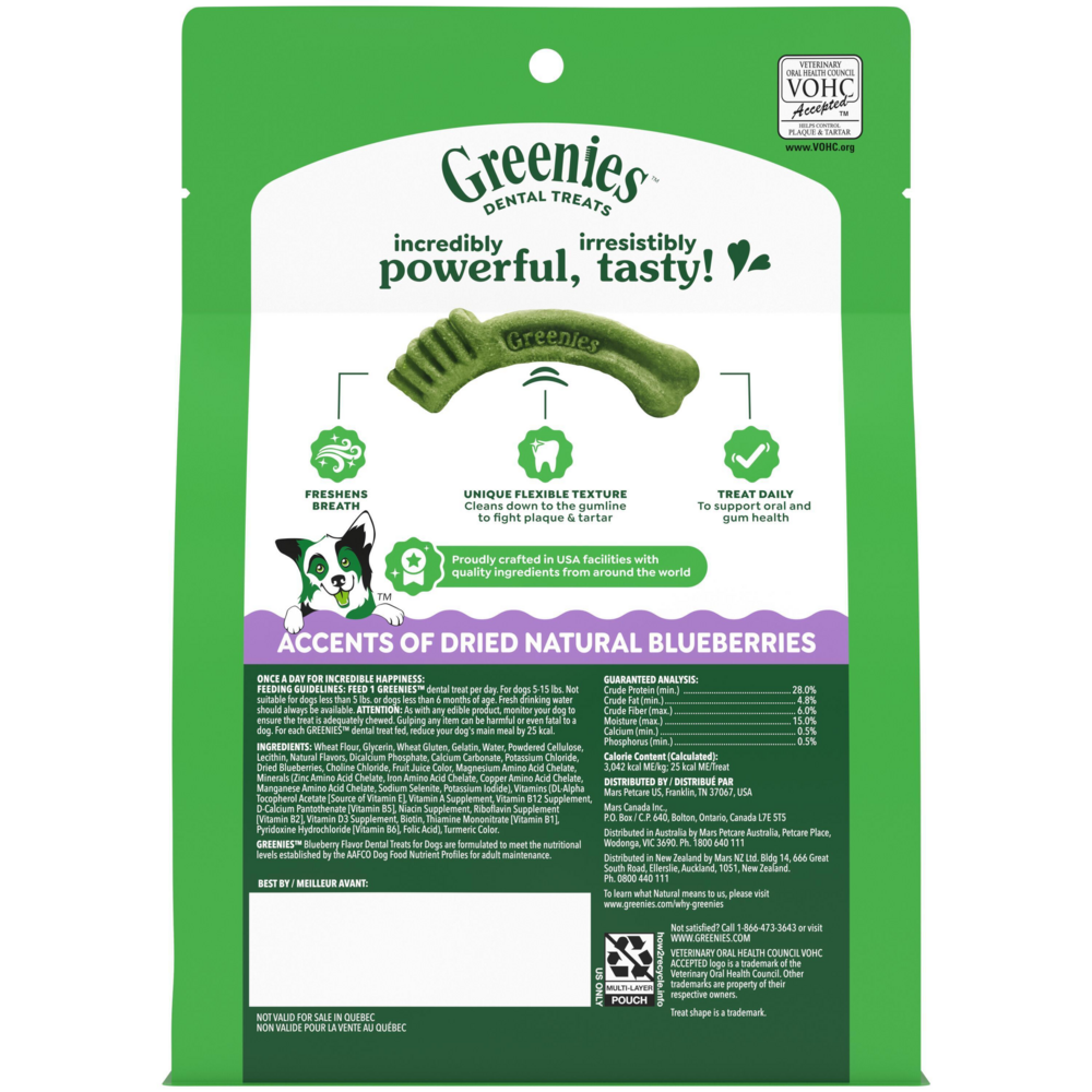 Greenies Teenie Blueberry Dental Dog Chews