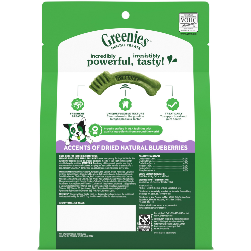 Greenies Large Blueberry Dental Dog Chews