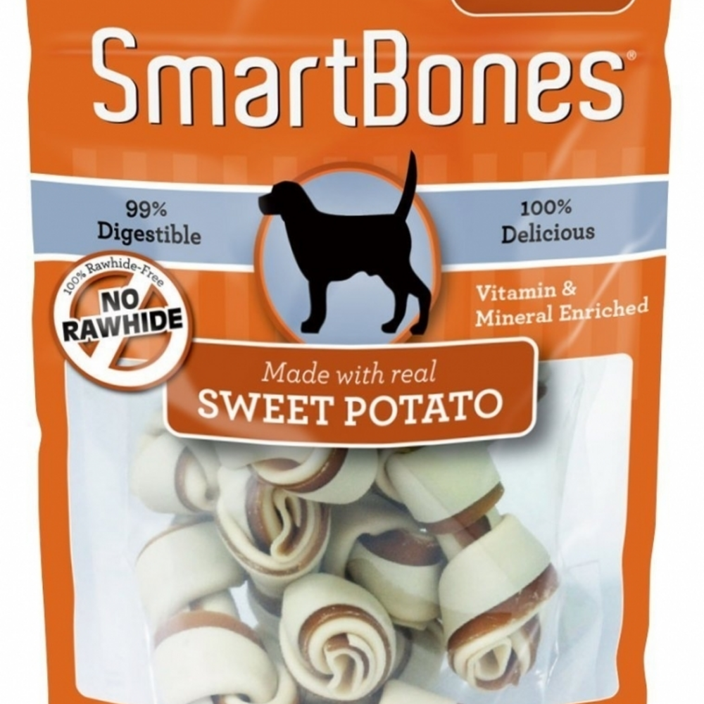 SmartBones Mini Sweet Potato Chew Bones Dog Treats