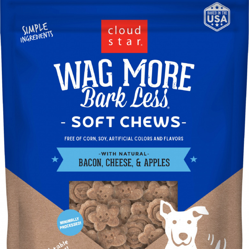 Cloud Star Wag More Bark Less Soft Chews Bacon Cheese & Apples Dog Treats