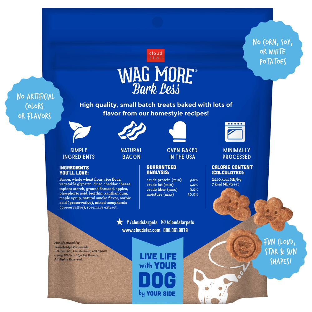 
                  
                    Cloud Star Wag More Bark Less Soft Chews Bacon Cheese & Apples Dog Treats
                  
                