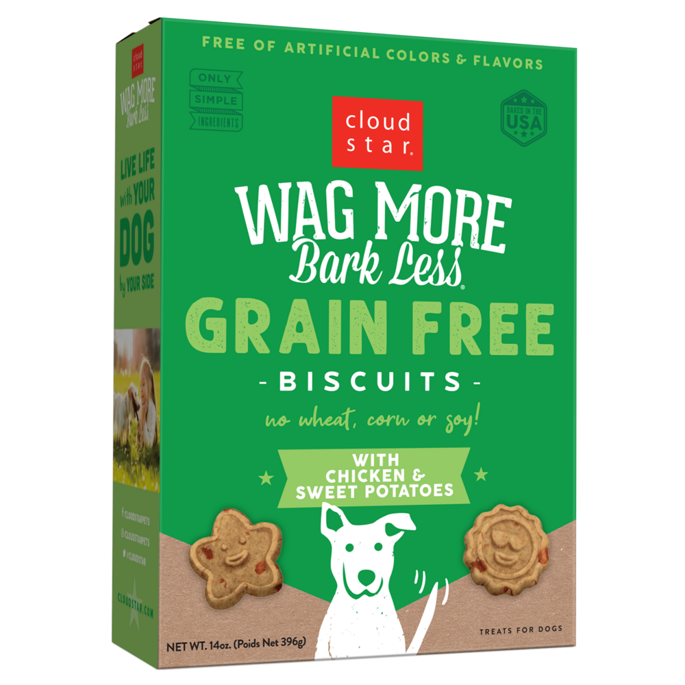 
                  
                    Cloud Star Wag More Bark Less Oven Baked Grain Free Chicken and Sweet Potatoes Dog Treats
                  
                