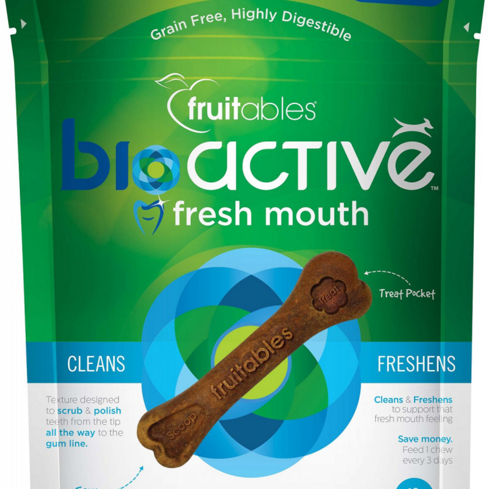 
                  
                    Fruitables BioActive Fresh Mouth Grain Free Dental Chews for Dogs
                  
                