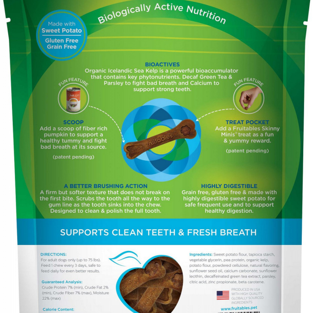 
                  
                    Fruitables BioActive Fresh Mouth Grain Free Dental Chews for Dogs
                  
                