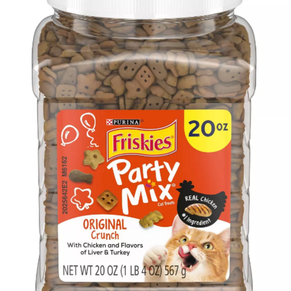 Friskies Party Mix Crunch Original Chicken, Liver and Turkey Cat Treats