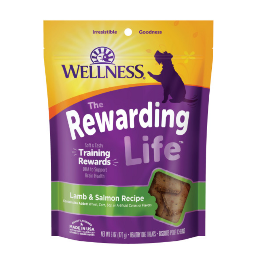 
                  
                    Wellness Rewarding Life Soft & Chewy Dog Treats Grain Free Lamb & Salmon
                  
                