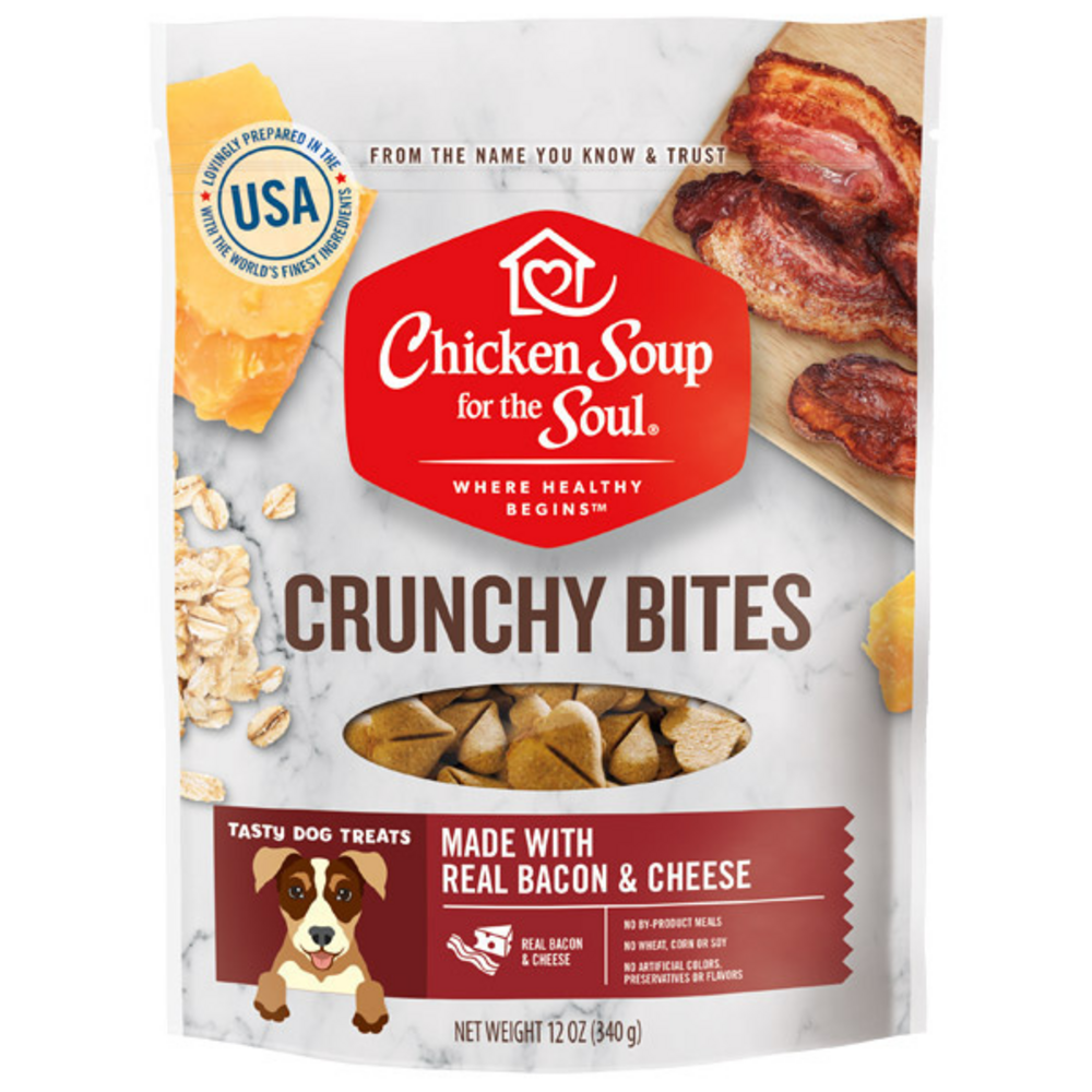 
                  
                    Chicken Soup For The Soul Bacon and Cheese Crunchy Bites Dog Treats
                  
                