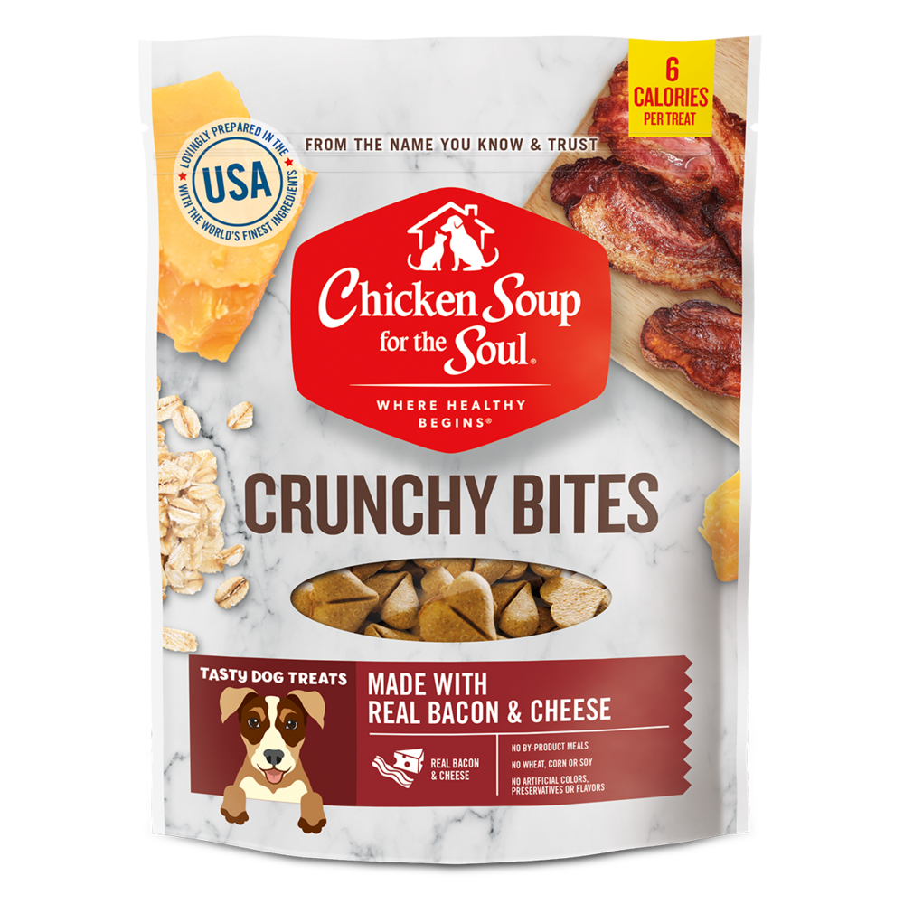 Chicken Soup For The Soul Bacon and Cheese Crunchy Bites Dog Treats
