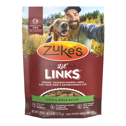 Zukes Lil' Links Grain Free Duck and Apple Recipe for Dogs