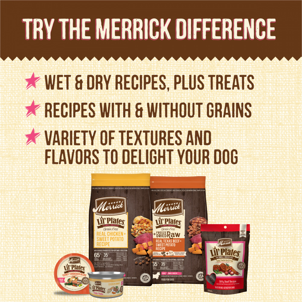 
                  
                    Merrick Lil' Plates Grain Free Bitty Beef Dog Treats
                  
                