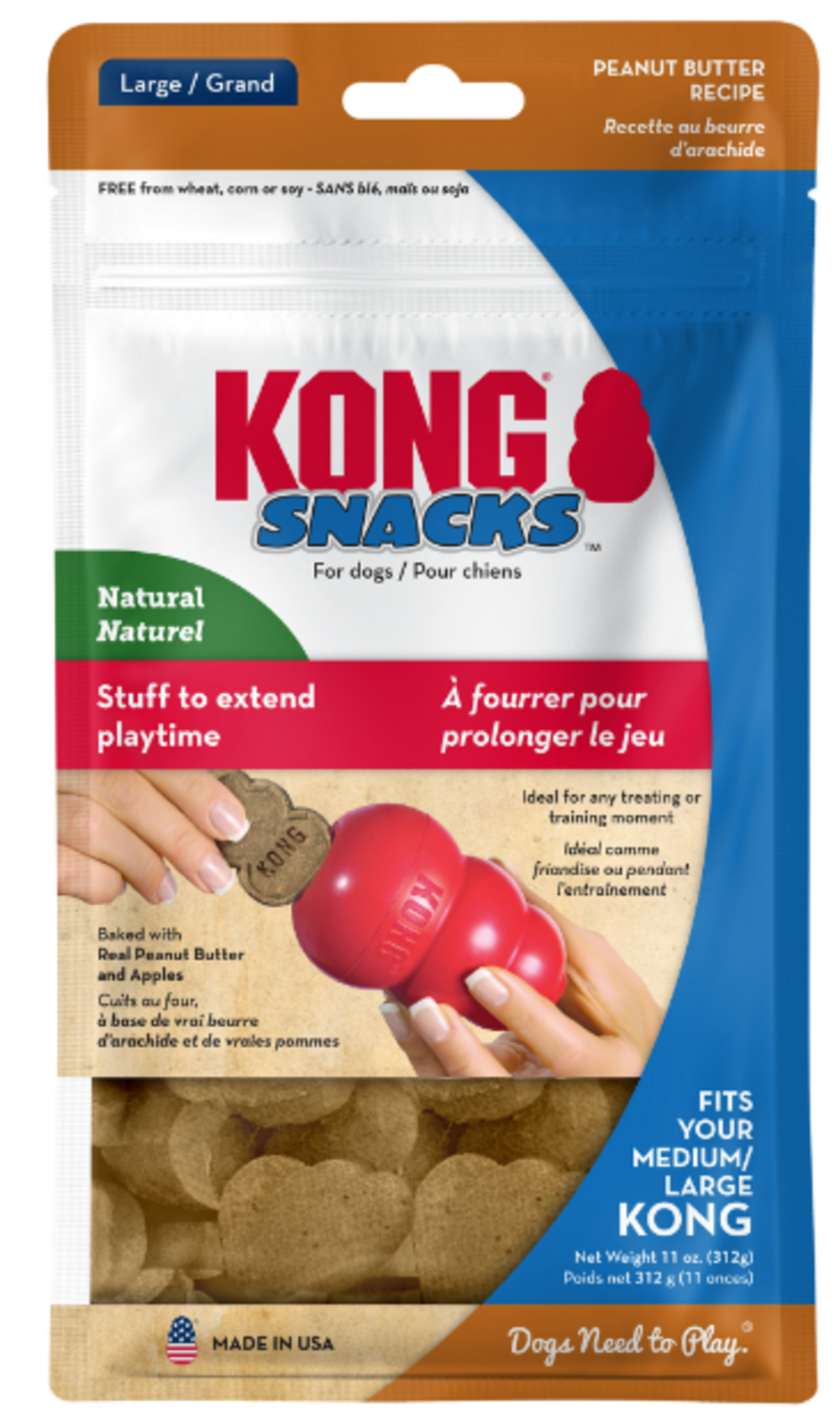 Kong Stuff'N Snacks Peanut Butter Recipe Dog Treats