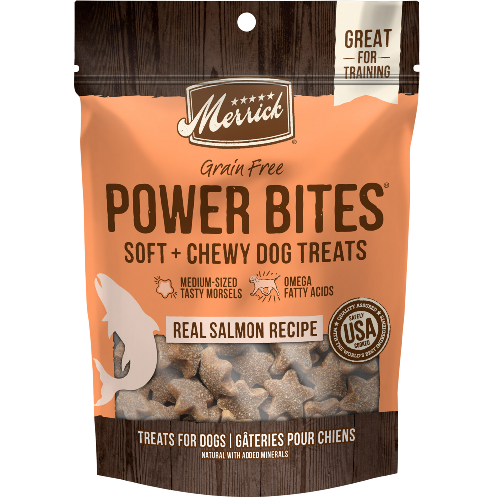 
                  
                    Merrick Power Bites Grain Free Salmon Dog Treats
                  
                