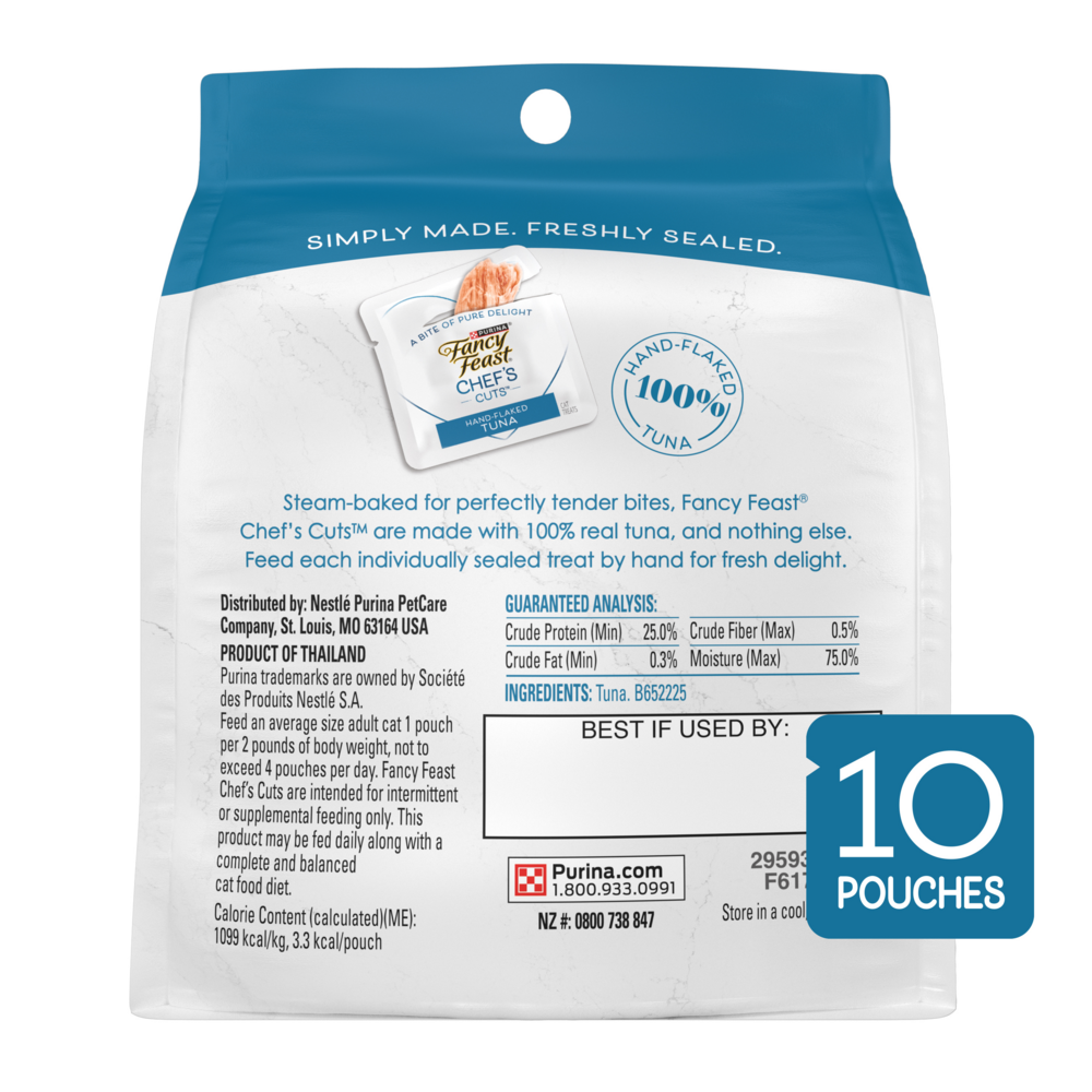 Purina Fancy Feast Purely Natural Hand-Flaked Tuna Cat Treats