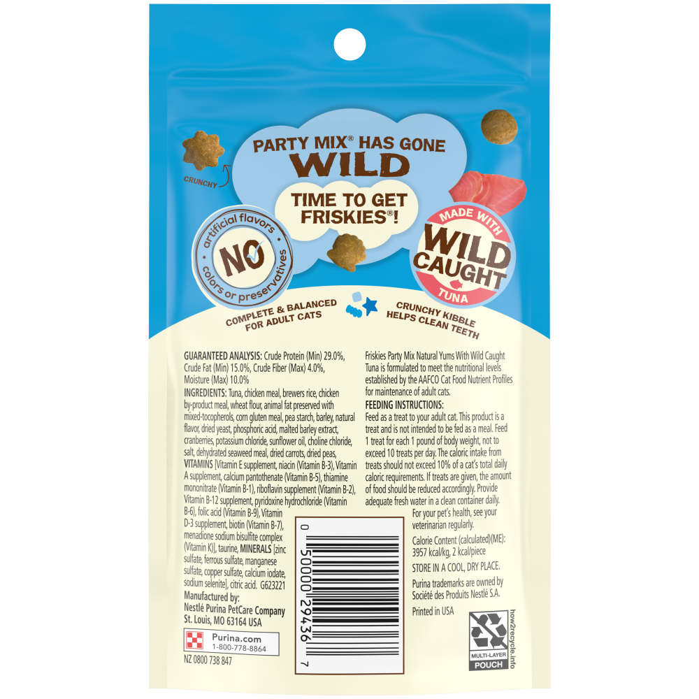 Purina Friskies Party Mix Natural Tuna Cat Treats