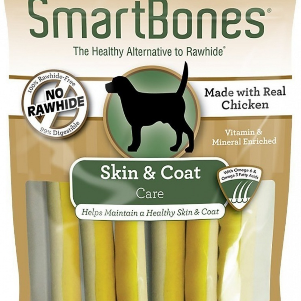 SmartBones Skin & Coat Care Chicken Chews Dog Treats