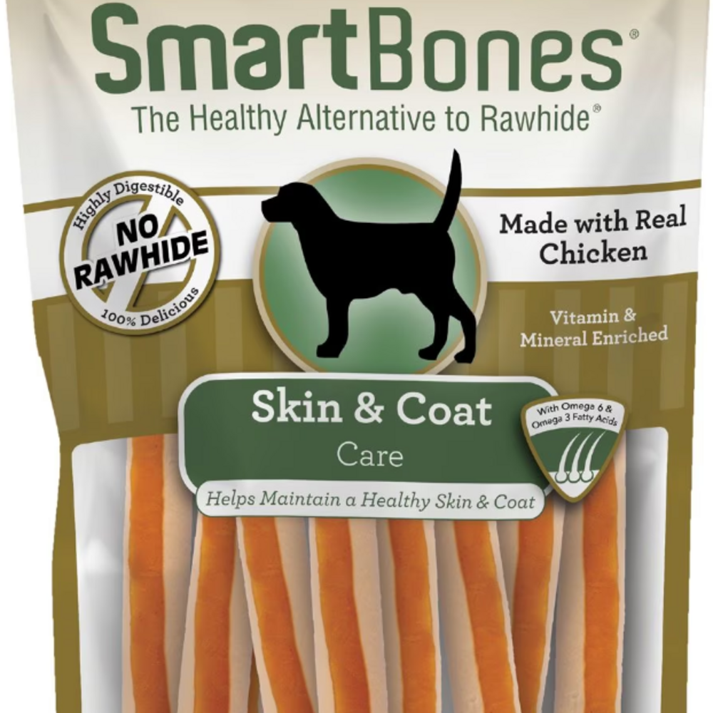 SmartBones Skin & Coat Care Chicken Chews Dog Treats