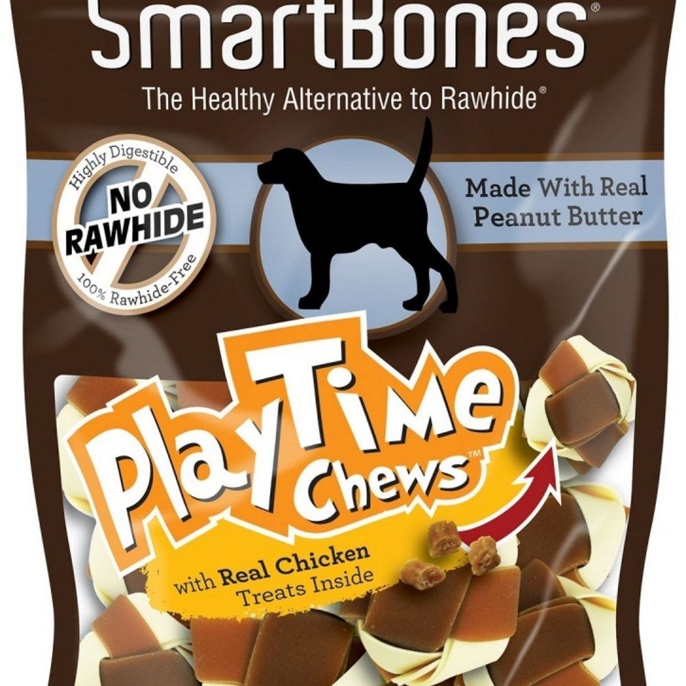 SmartBones PlayTime Small Peanut Butter Chews Dog Treats