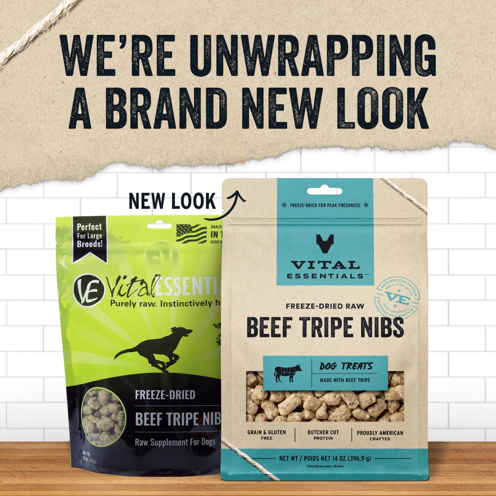 
                  
                    Vital Essentials Freeze Dried Beef Tripe Nibblets Grain Free Limited Ingredient Dog Treats
                  
                