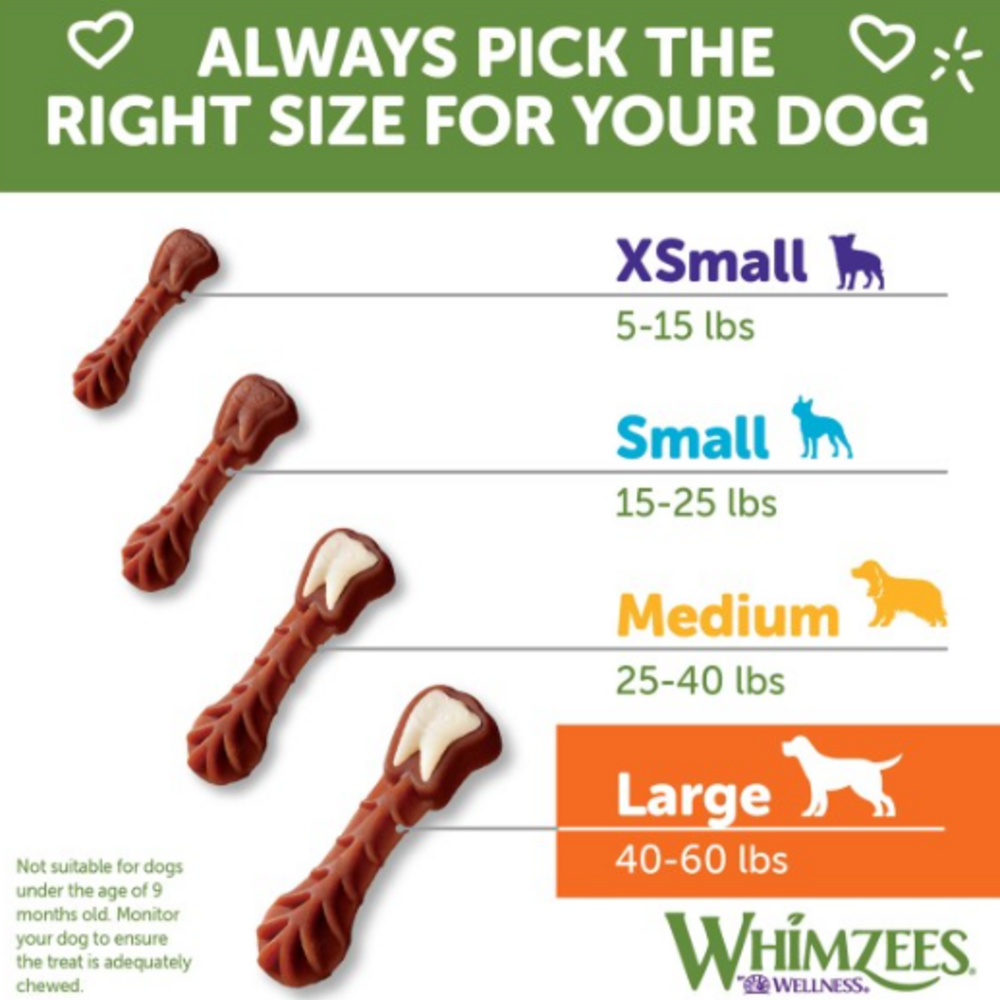 
                  
                    Whimzees Brushzees Natural Daily Dental Large Breed Dog Treats
                  
                