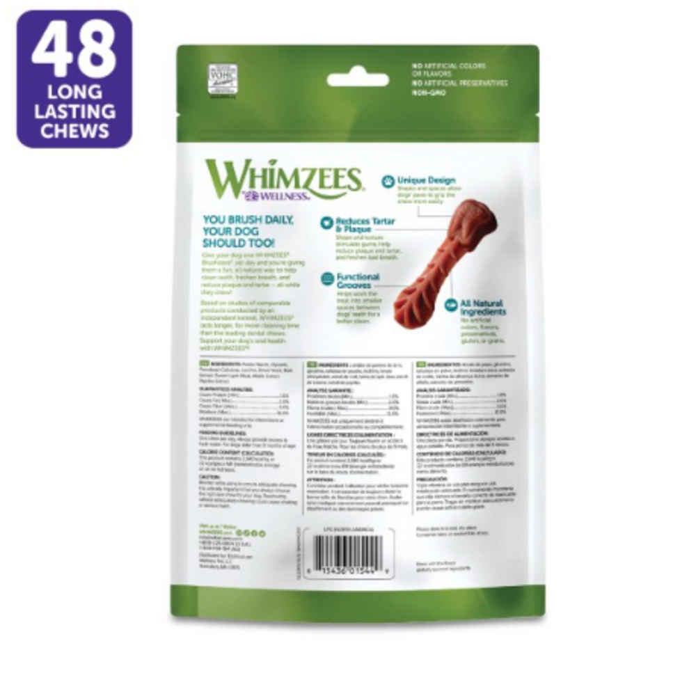 
                  
                    Whimzees Brushzees Natural Daily Dental Extra Small Breed Dog Treats
                  
                