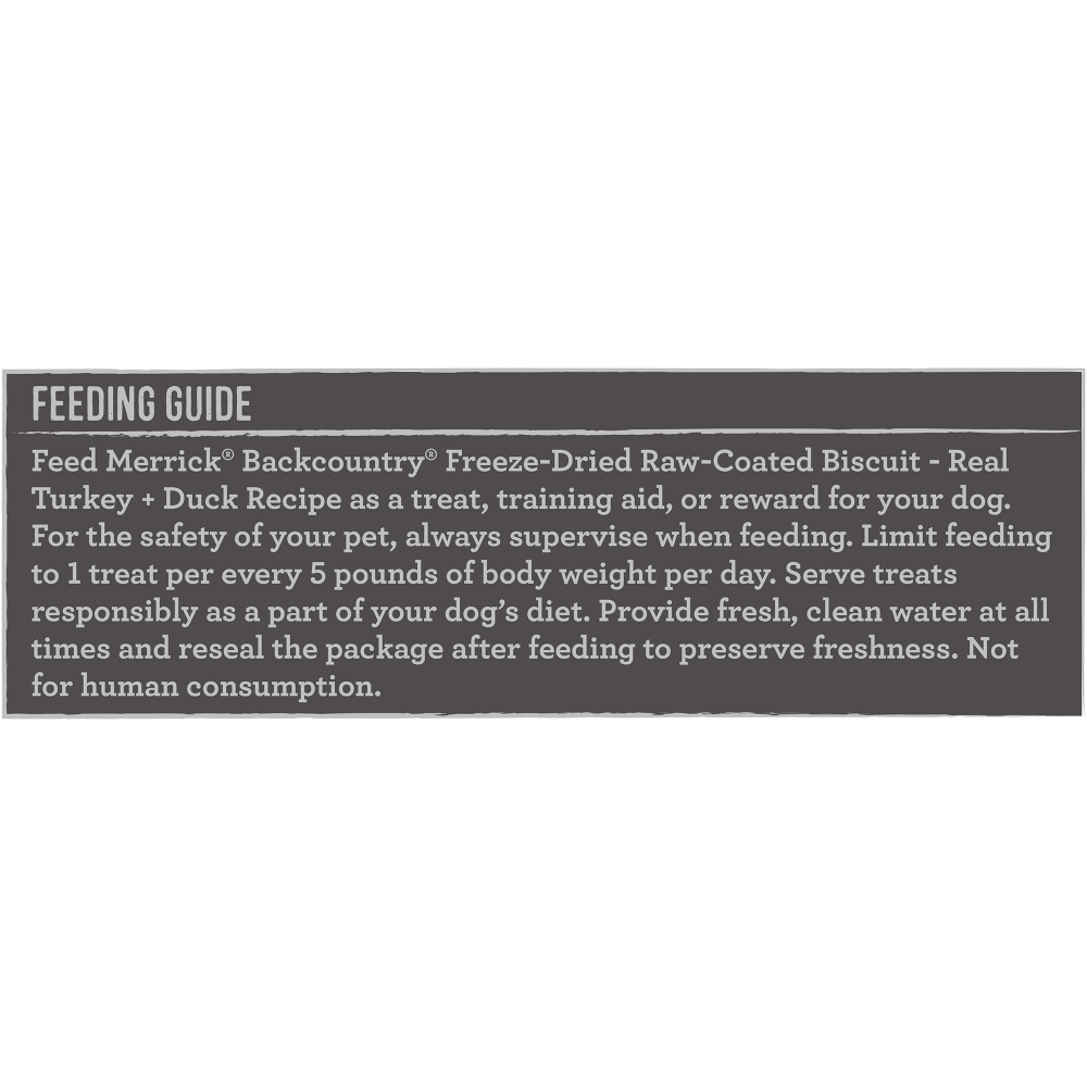 Merrick Backcountry Raw Coated Turkey and Duck Freeze Dried Dog Treats