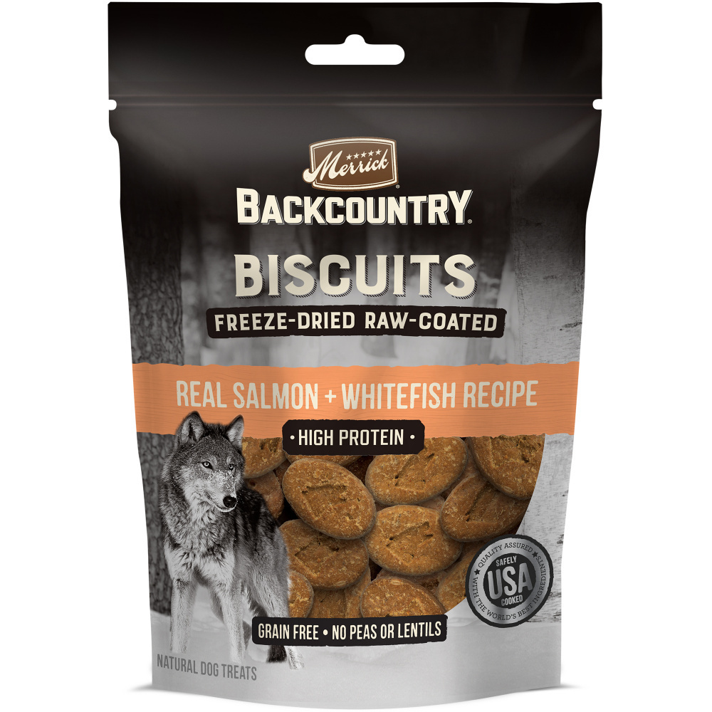 Merrick Backcountry Raw Coated Salmon and Whitefish Freeze Dried Dog Treats