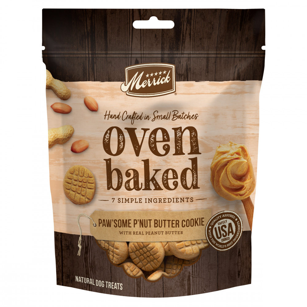 
                  
                    Merrick Oven Baked Paw'some Peanut Butter Dog Treats
                  
                