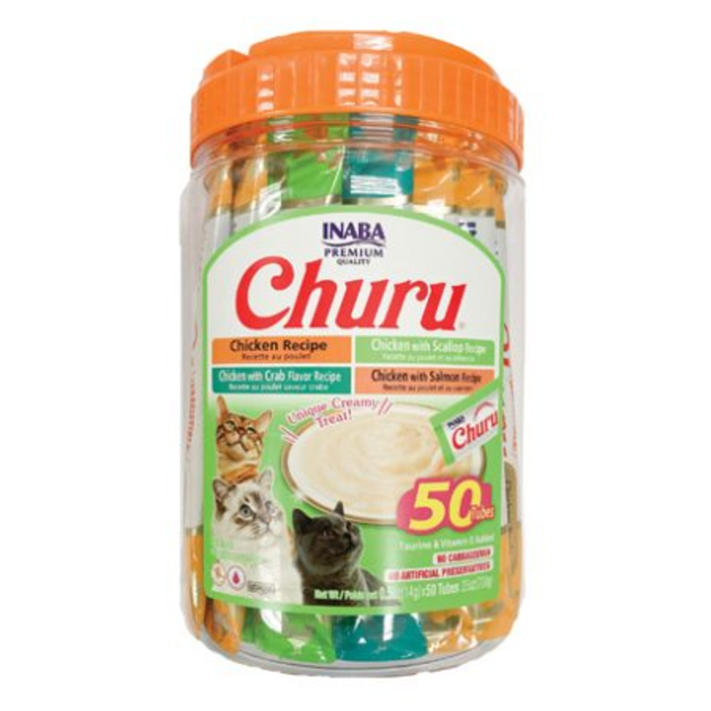 Inaba Churu Tuna & Chicken Puree Cat Treat Variety Pack