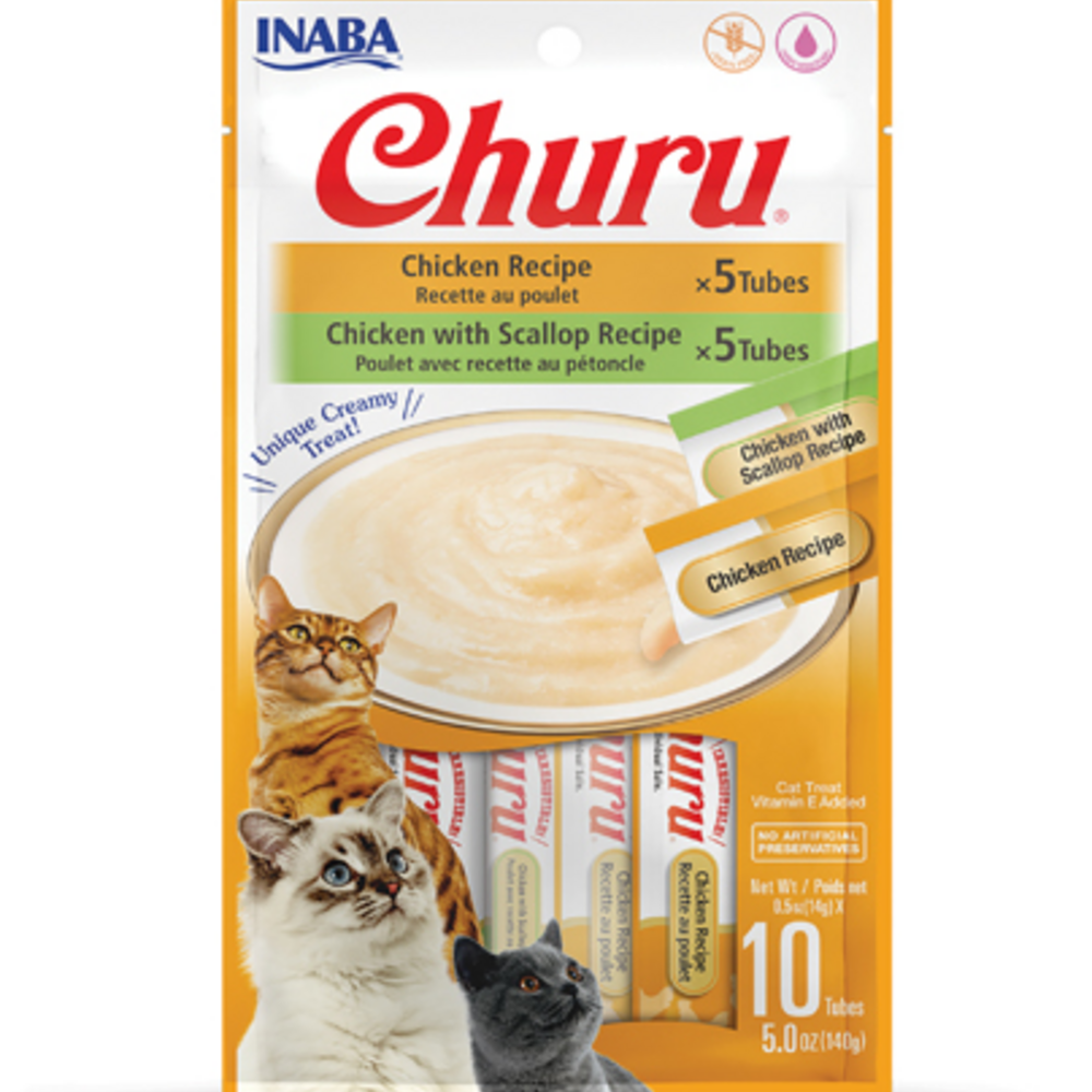 Inaba Churu Chicken Puree Cat Treats Variety Pack