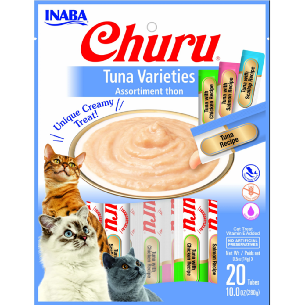 
                  
                    Inaba Churu Tuna Puree Cat Treats Variety Pack
                  
                