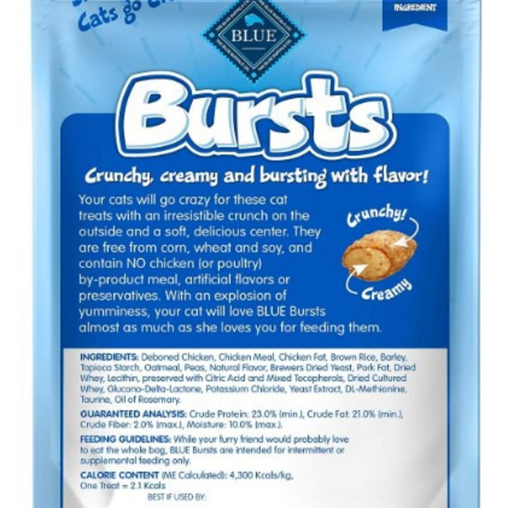 
                  
                    Blue Buffalo Bursts Filled Chicken Cat Treats
                  
                