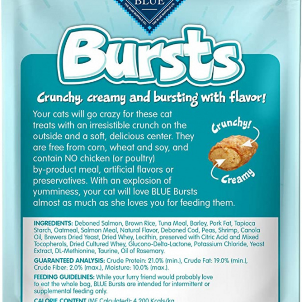 Blue Buffalo Bursts Filled Seafood Cat Treats