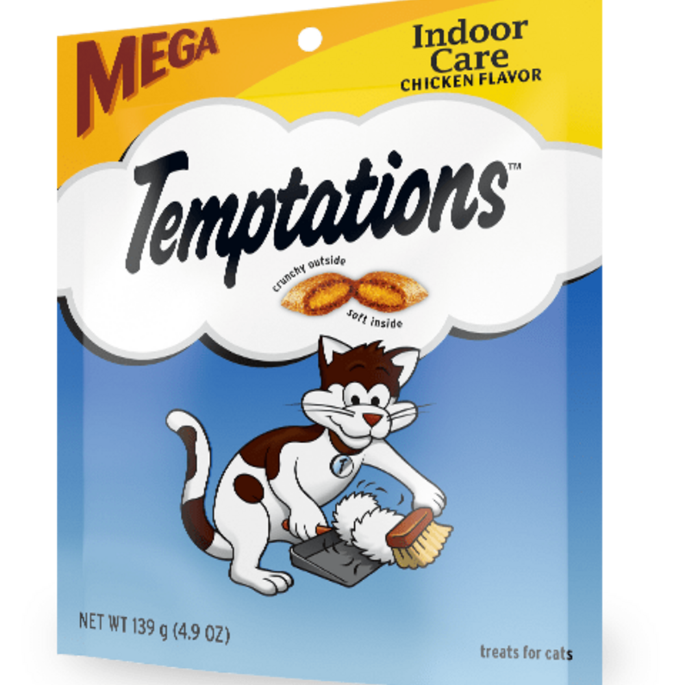 
                  
                    Temptations Indoor Care Crunchy and Soft Cat Treats, Chicken Flavor Cat Treats
                  
                