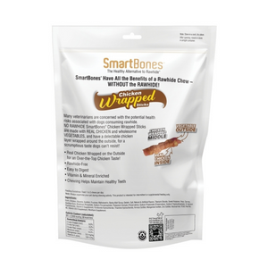 SmartBones Chicken Wrap Sticks Peanut Butter Dog Treat