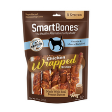 Load image into Gallery viewer, SmartBones Chicken Wrap Sticks Peanut Butter Dog Treat