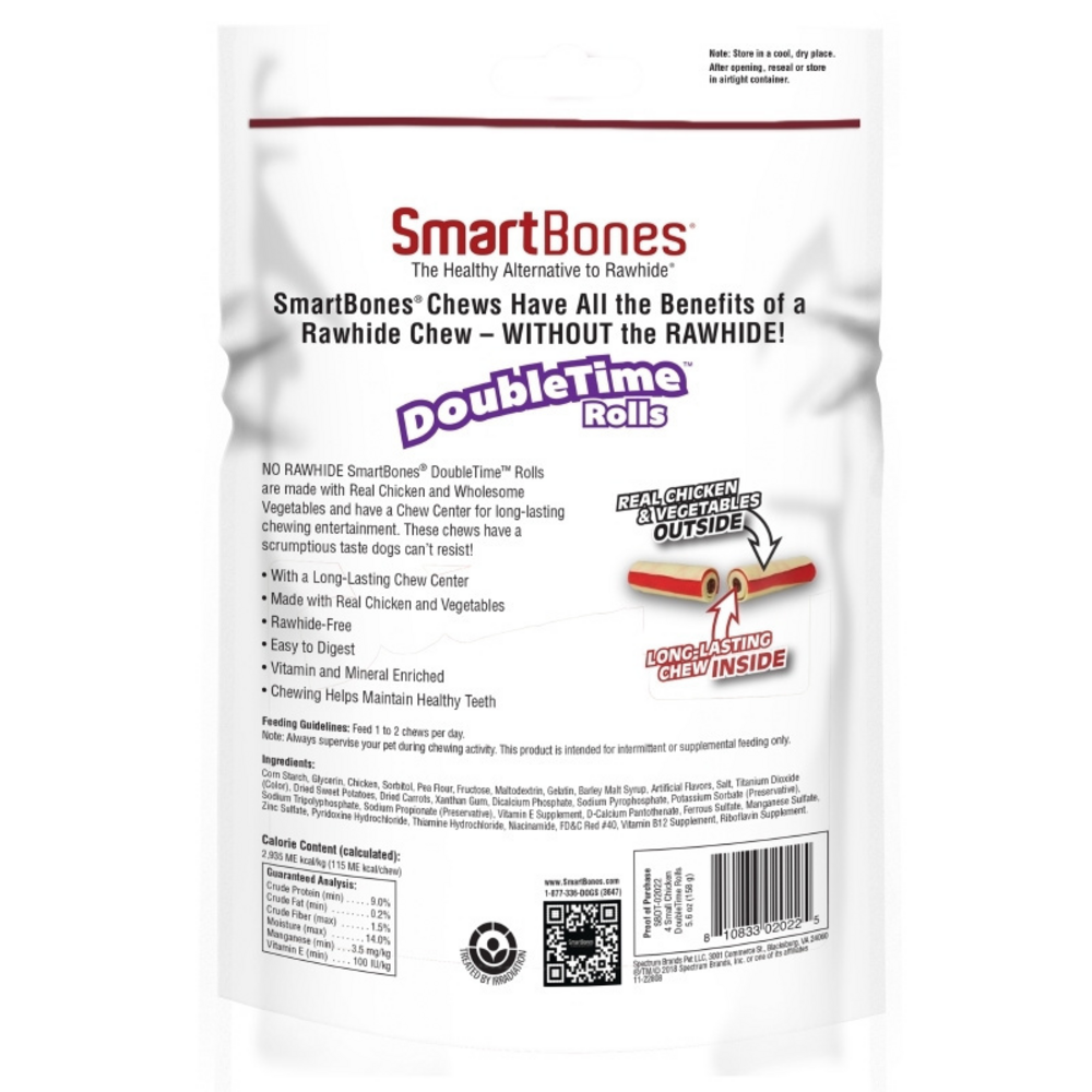 
                  
                    SmartBones DoubleTime Rolls Chicken Dog Treat
                  
                