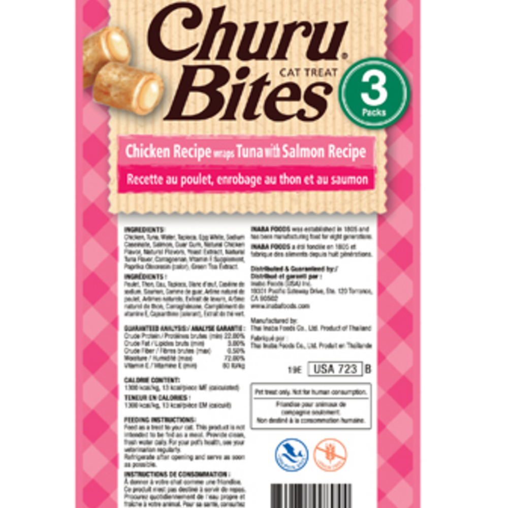 
                  
                    Inaba Cat Churu Bites Chicken Recipe Wraps Tuna With Salmon Recipe Cat Treats
                  
                