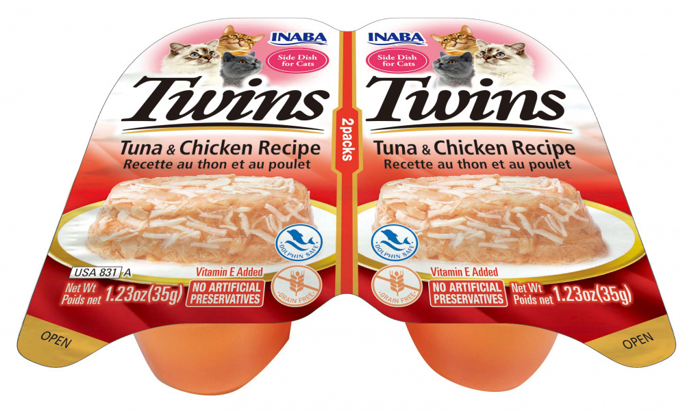 
                  
                    Inaba Cat Twin Cups Tuna & Chicken Recipe Cat Food Topper
                  
                