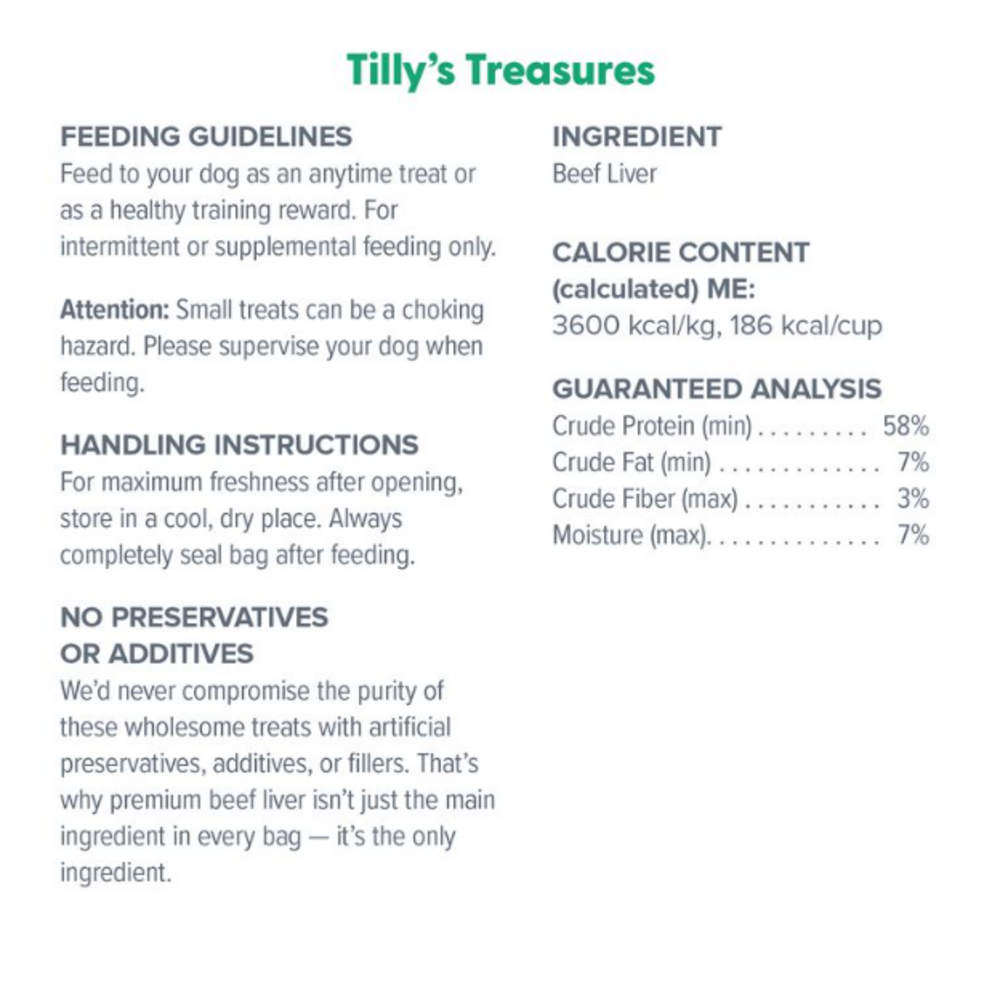 
                  
                    Dr. Marty Tilly's Treasures Beef Liver Dog Treat
                  
                