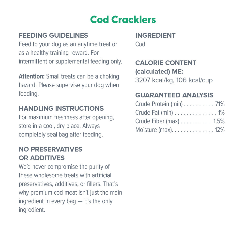 
                  
                    Dr. Marty Cod Cracklers Dog Treat
                  
                