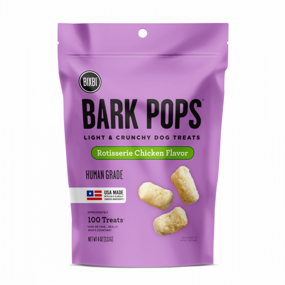 BIXBI Bark Pops Rotisserie Chicken Dog Treats