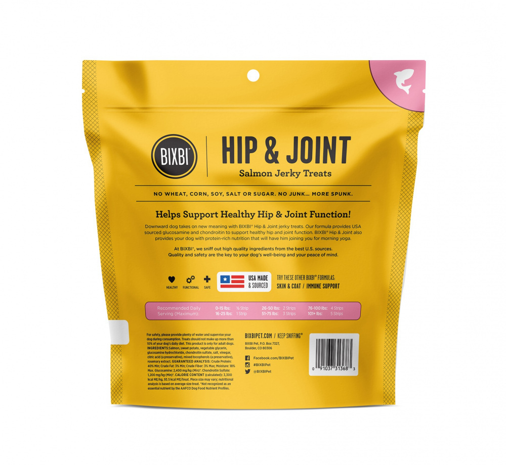 
                  
                    BIXBI Hip & Joint SALMON Jerky Dog Treats
                  
                