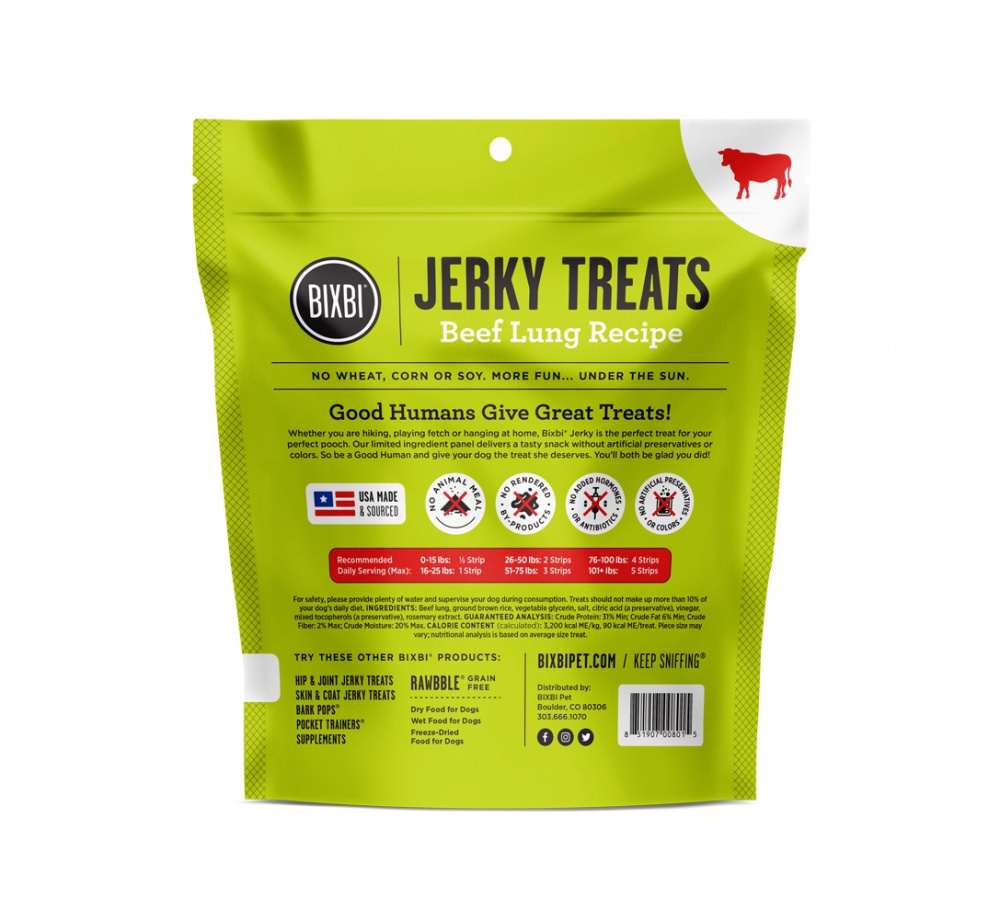 
                  
                    BIXBI Original Beef Lung Jerky
                  
                