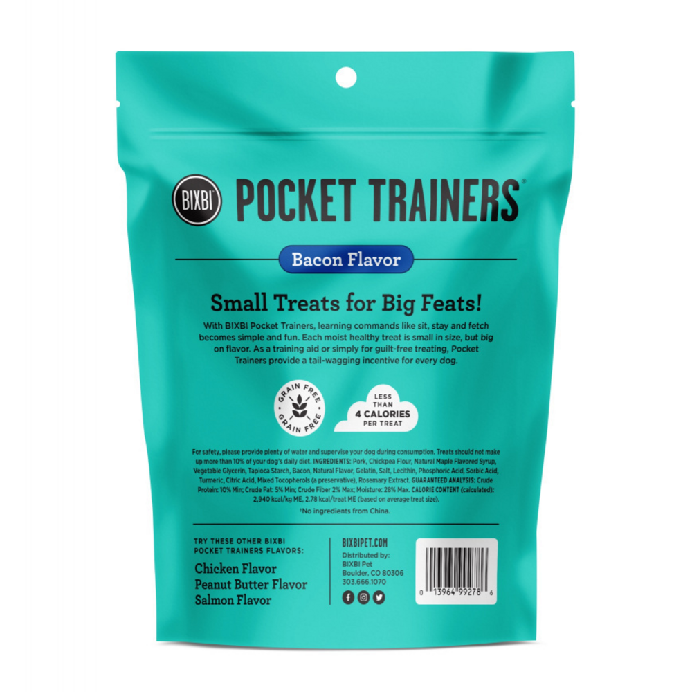 BIXBI Pocket Trainers Bacon Dog Treats