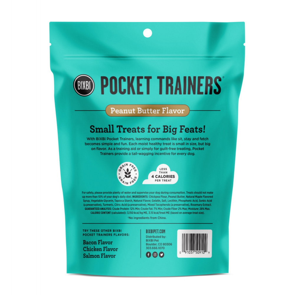 Bixbi Pocket Trainers Peanut Butter Dog Treats