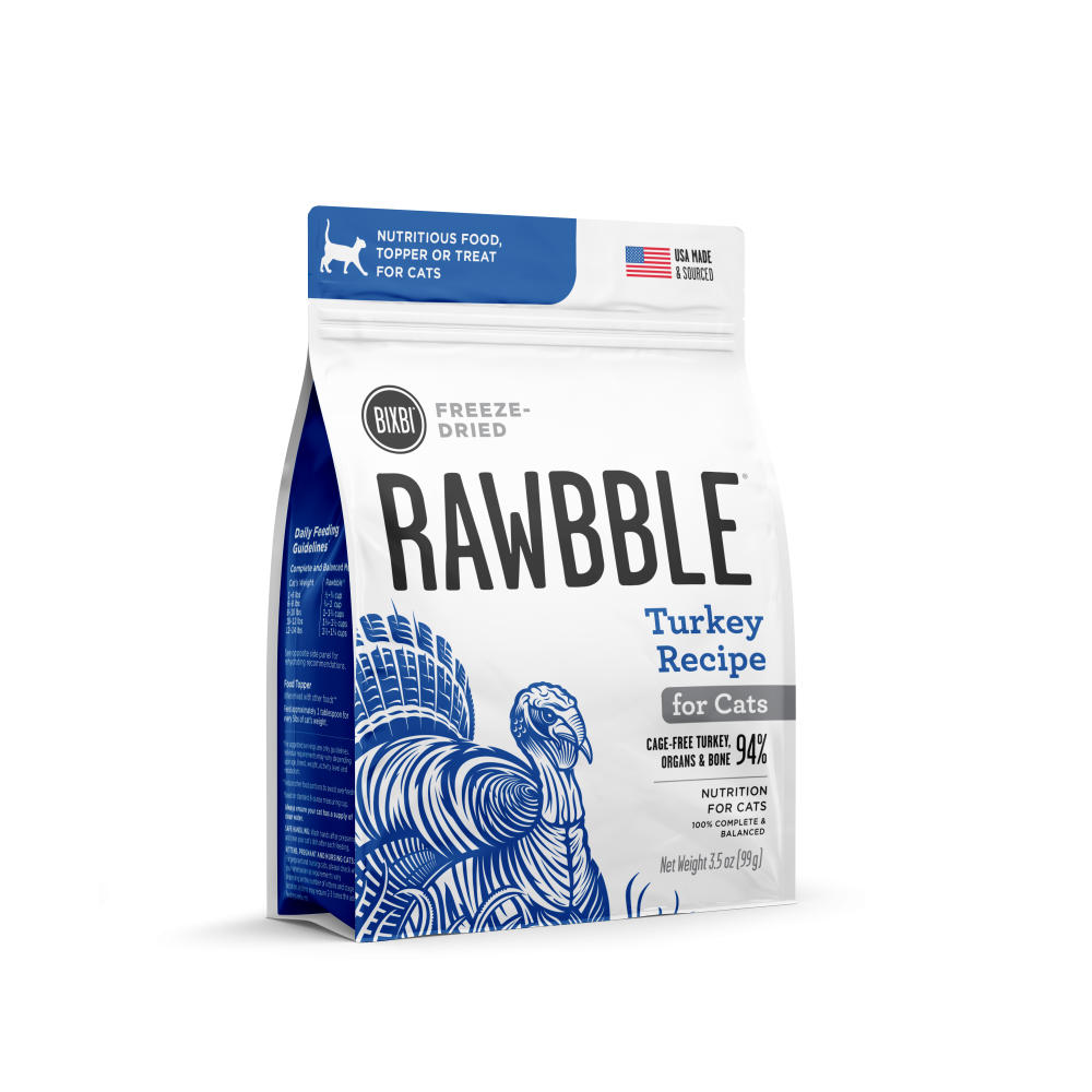 Bixbi Rawbble Turkey Freeze Dried for Cats
