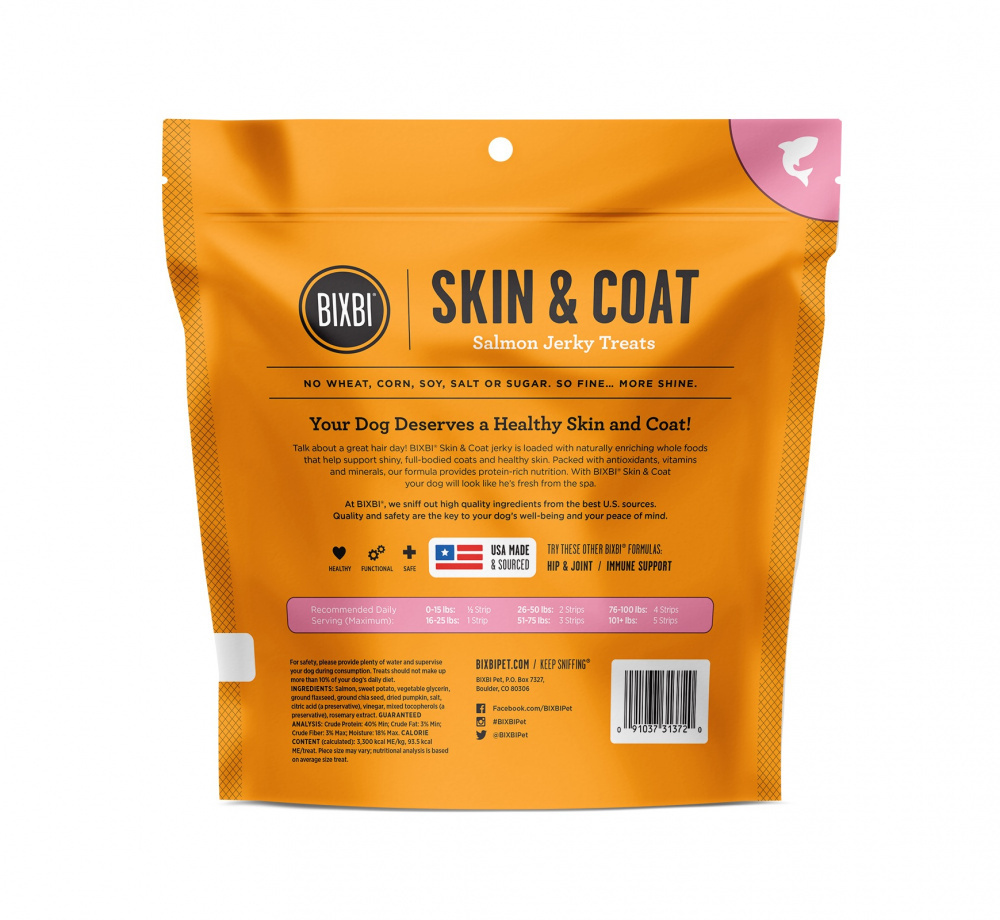 
                  
                    BIXBI Skin & Coat Salmon Jerky Dog Treats
                  
                