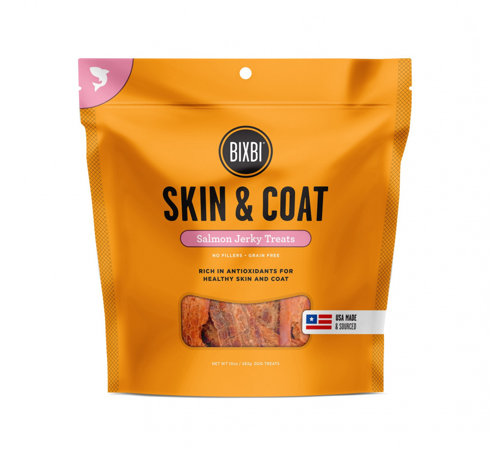 Bixbi Skin & Coat Salmon Jerky Dog Treats